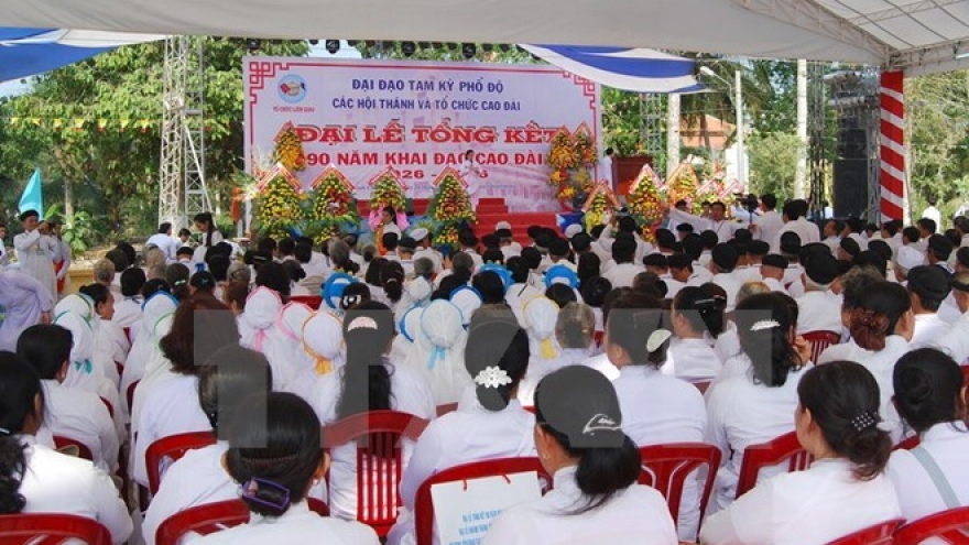 Cao Dai sect holds the religion’s 90th founding anniversary