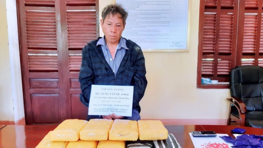 Cross border drug trafficking ring busted in Thanh Hoa