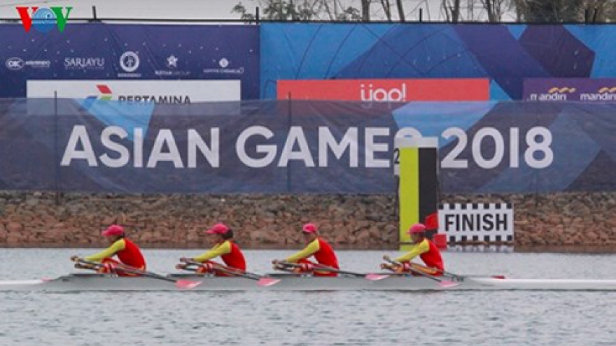 Rowers win first gold medal for Vietnam at ASIAD 2018