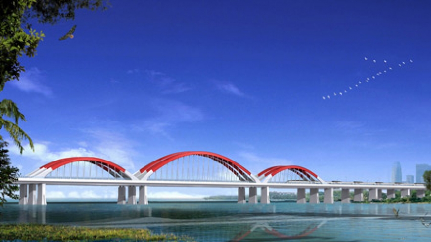 First concrete filled steel tubular arch bridge in Vietnam