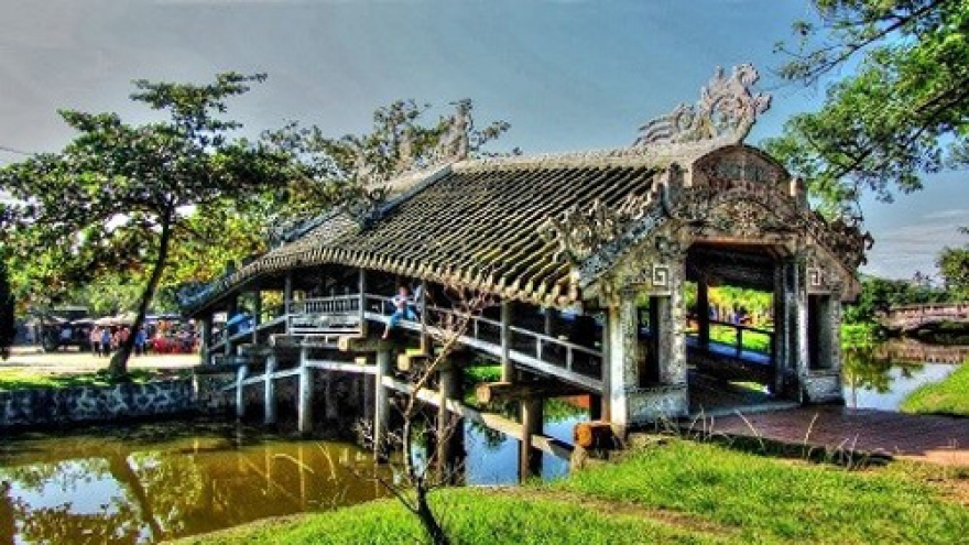 Hue’s tile-roofed bridge a big tourist draw