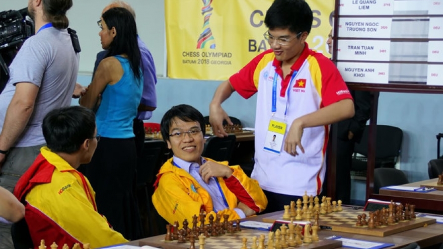 Vietnam holds draws with strong rivals at Chess Olympiad