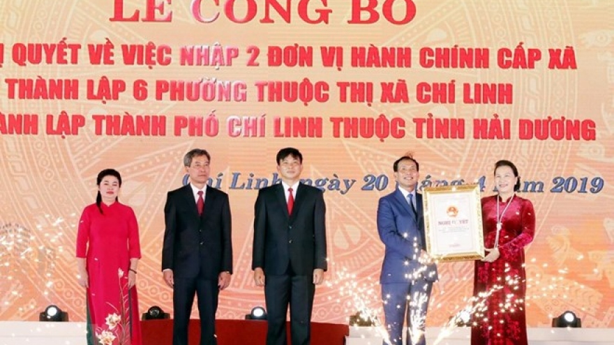 Hai Duong province’s Chi Linh township becomes city