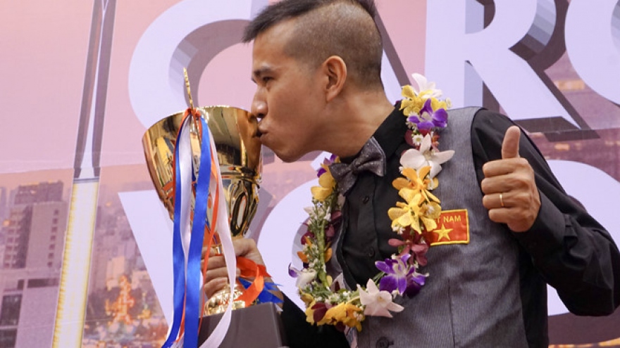 Quyet Chien wins Asian three cushion Carom Billiards Championship