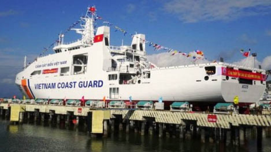 Vietnam launches most advanced coast guard vessel