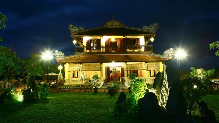 The coffee shop inside Hue Royal Citadel