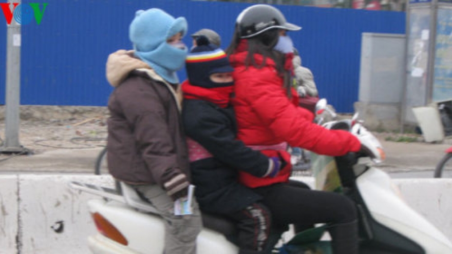 Shivering in bitterly cold Hanoi  