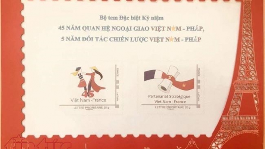 Vietnam, France issue commemorative postage stamps