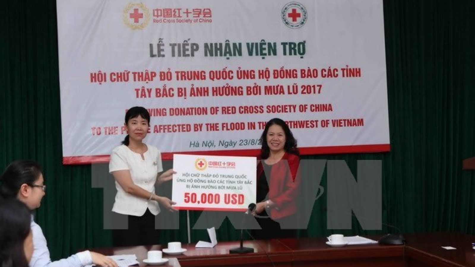 China’s Red Cross supports flood-affected northern localities