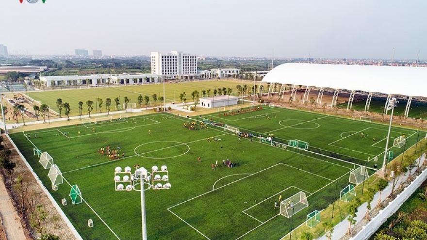 Close-up view of PVF Football Training Centre 