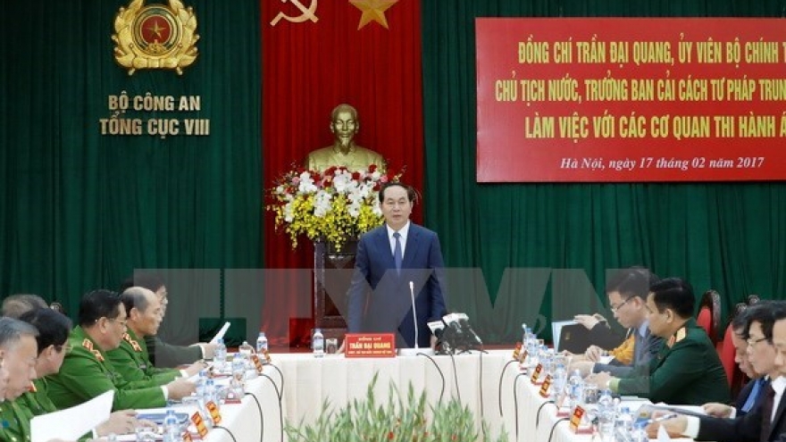 President highlights improving execution of sentences