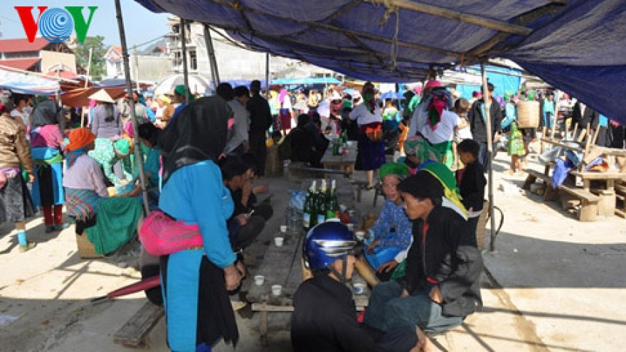 Dong Van market attracts foreign tourists