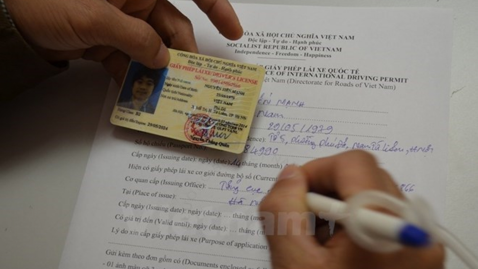 International driving permits issued in Ho Chi Minh City