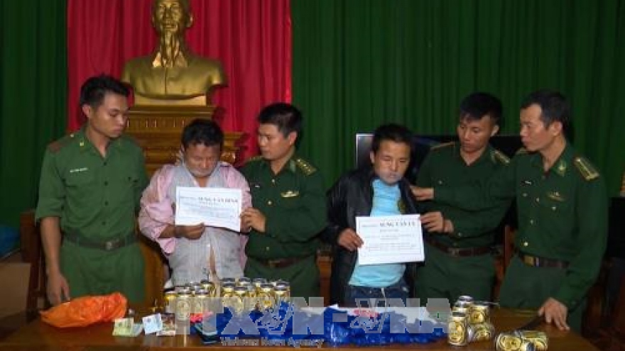 Drug traffickers arrested in central Thanh Hoa province