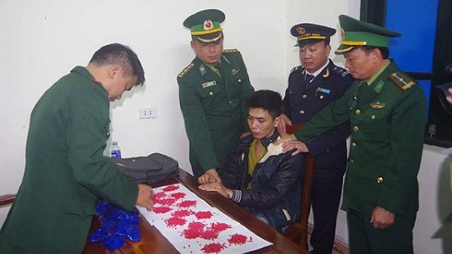 Ha Tinh police catch drug trafficker 
