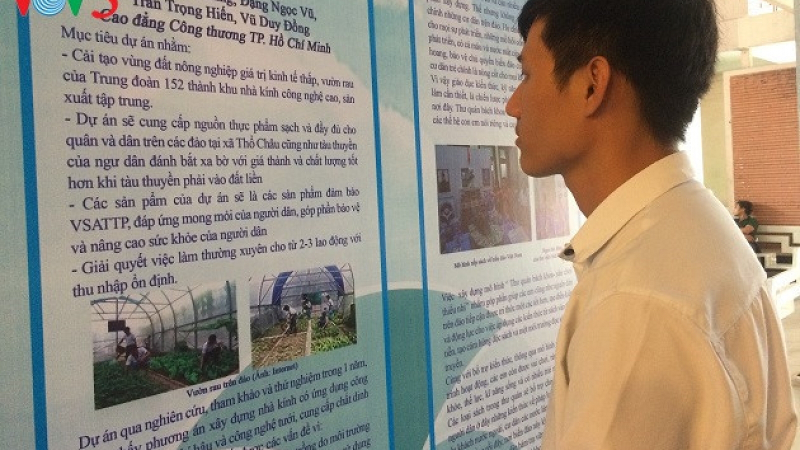 High-tech applied to growing vegetables on Truong Sa Islands