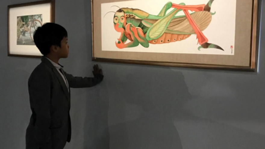 Exhibition “Diary of a Cricket – Touch the Worlds” opens in Hanoi