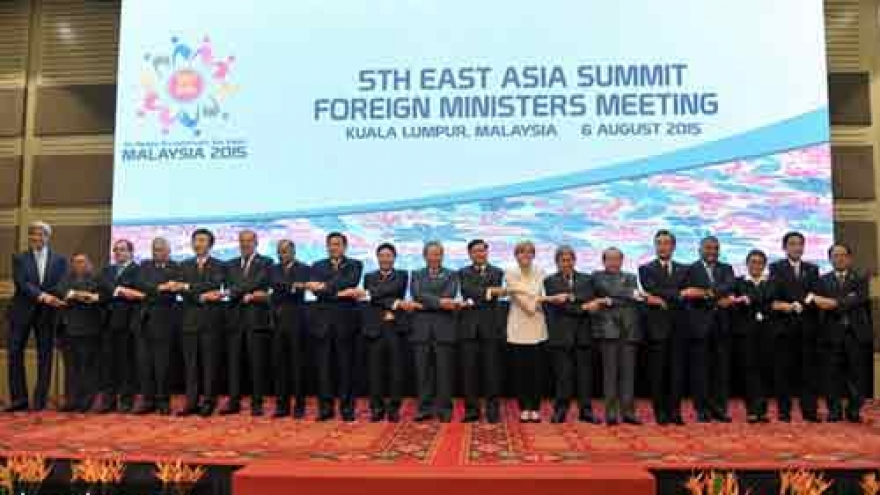 East Asia Summit foreign ministers meet in Laos