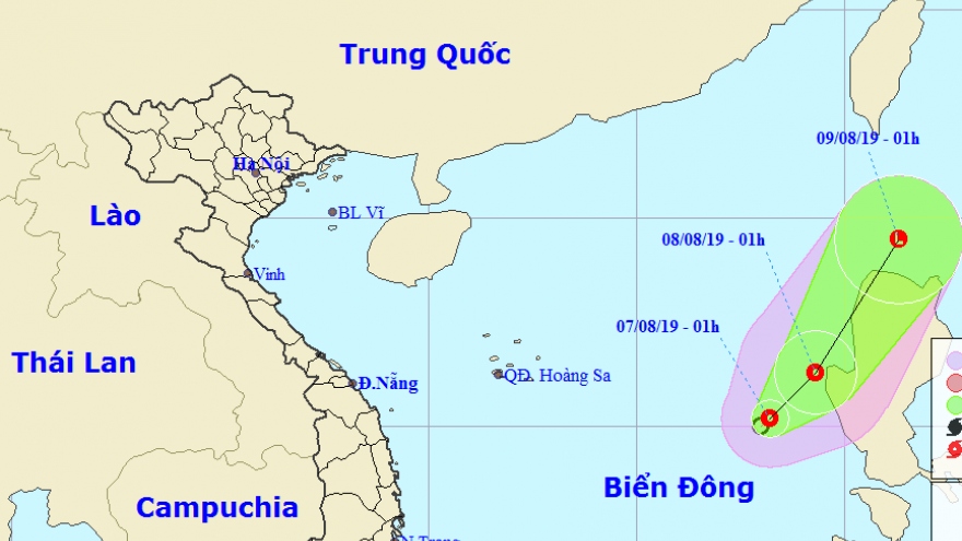 Tropical low pressure forms in East Sea