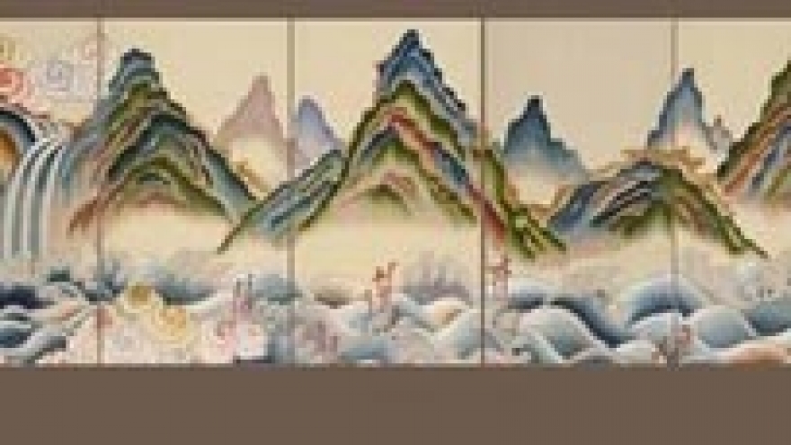 Artist showcases traditional Korean embroidery