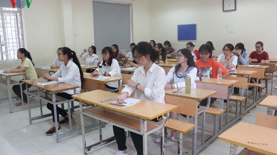 High-school students begin crucial exams