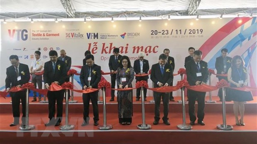 Exhibitions display textile-garment, footwear machinery, accessories