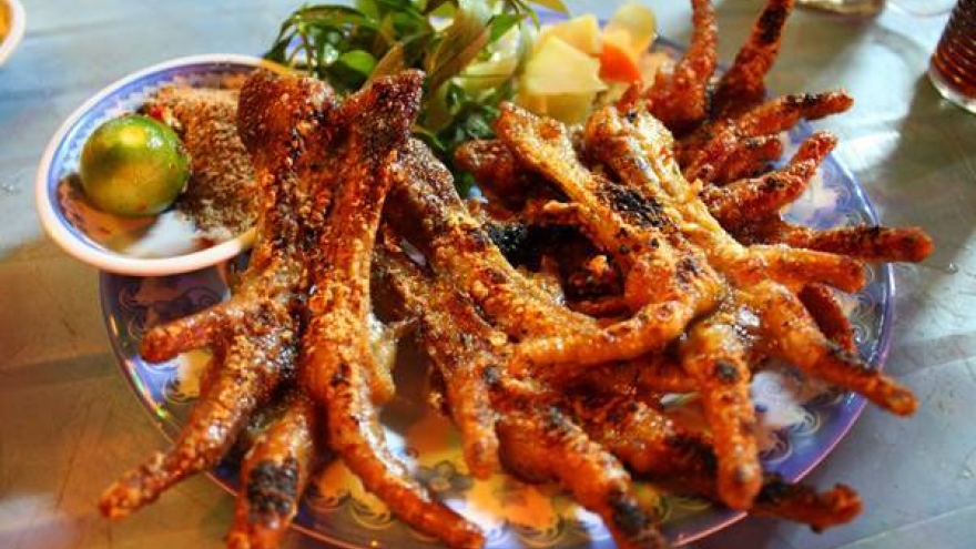 Chicken feet dishes in Hanoi