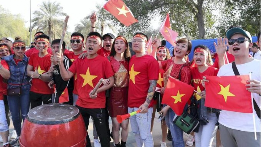 In photos: passionate football fans at Asian Cup 2019