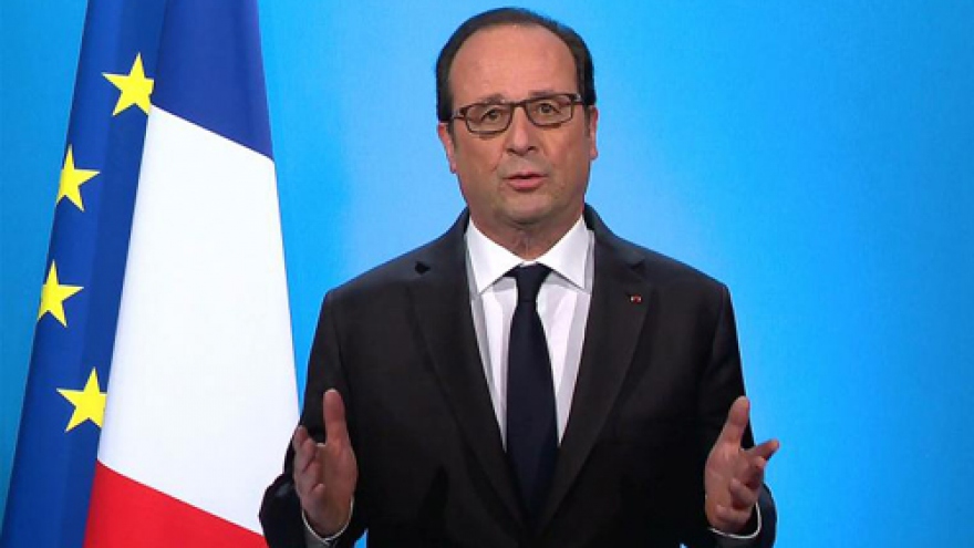 Grim Hollande says he won't seek second term as French president