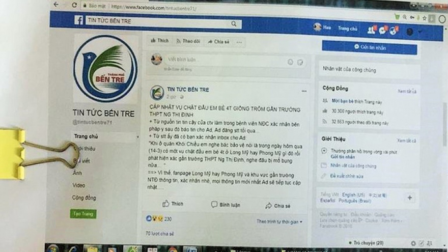​Vietnamese man fined for spreading fake news on Facebook