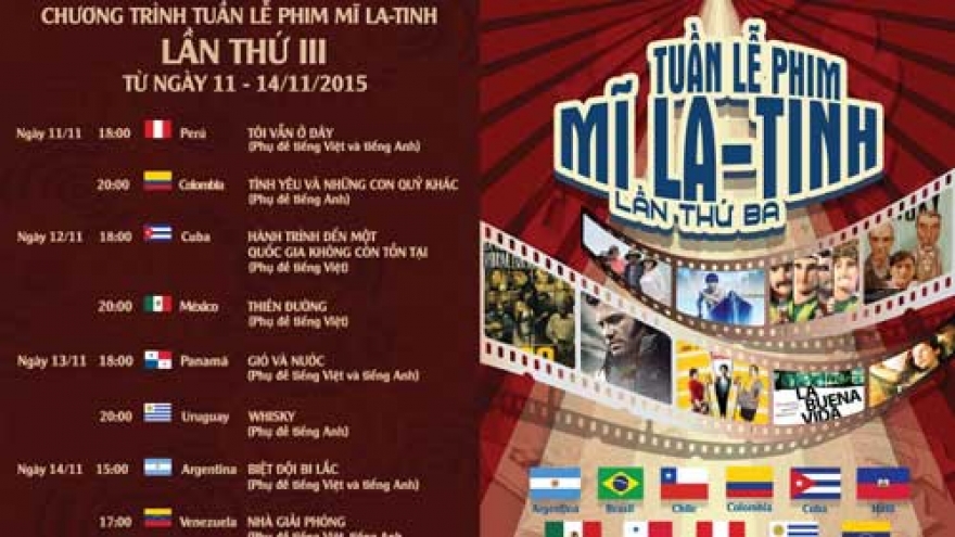 Latin American films to show in Hanoi