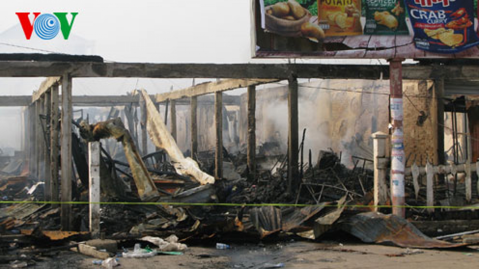 Many OVs face property losses in Vientiane market fire