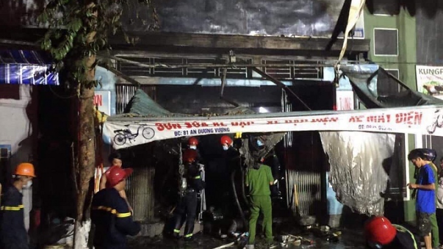 Three dead as fire engulfs e-bike shop in Hue 