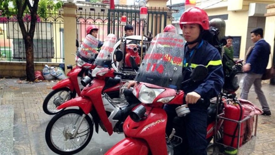 Fire bikes to the rescue in Hanoi’s small alleys