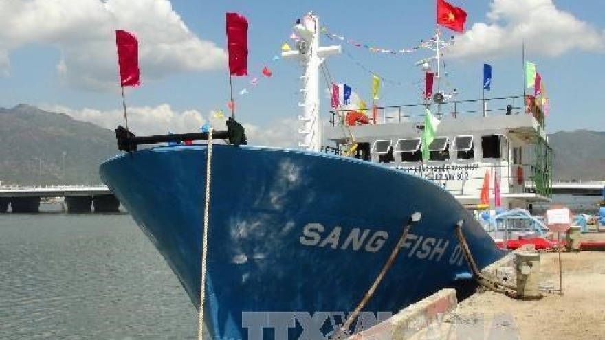 Steel-coated ships support Binh Dinh fishermen