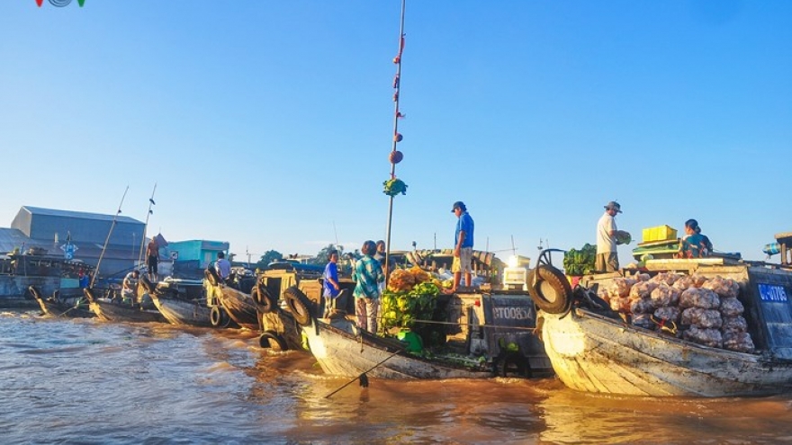 Mekong Delta in floating season