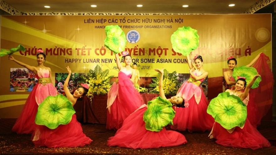 Asian traditional New Year celebrated in Hanoi