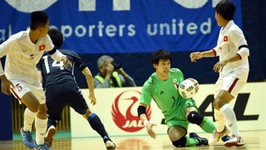 Vietnam loses 0-7 to Japan in futsal friendly match