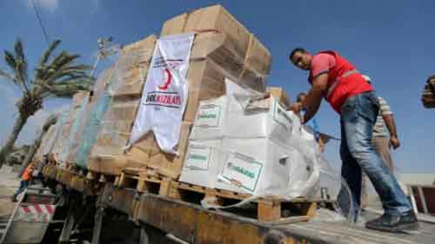 
        Gaza receives first Turkish aid shipment after Israel-Turkey deal
                              