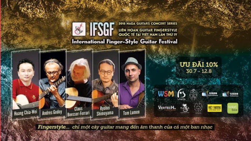 Fourth Int’l FingerStyle Guitar Festival set for Aug 25 in Vietnam