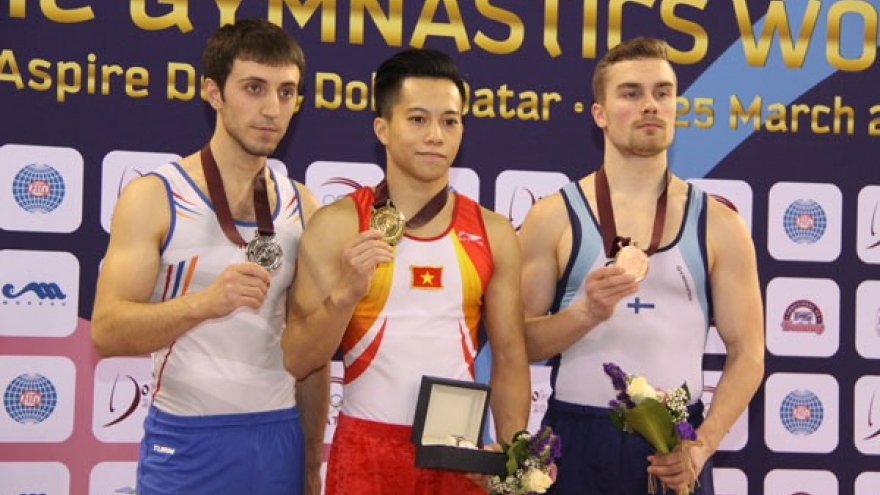 Vietnamese gymnast nabs gold at world event