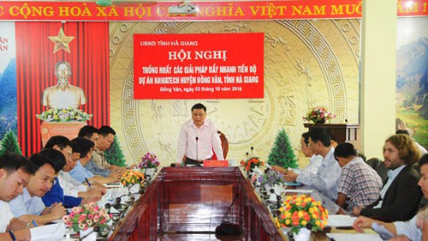 Conference on water project in Ha Giang