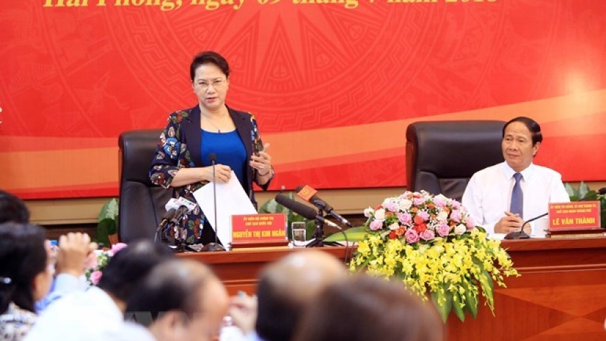 NA Chairwoman gives direction in Hai Phong
