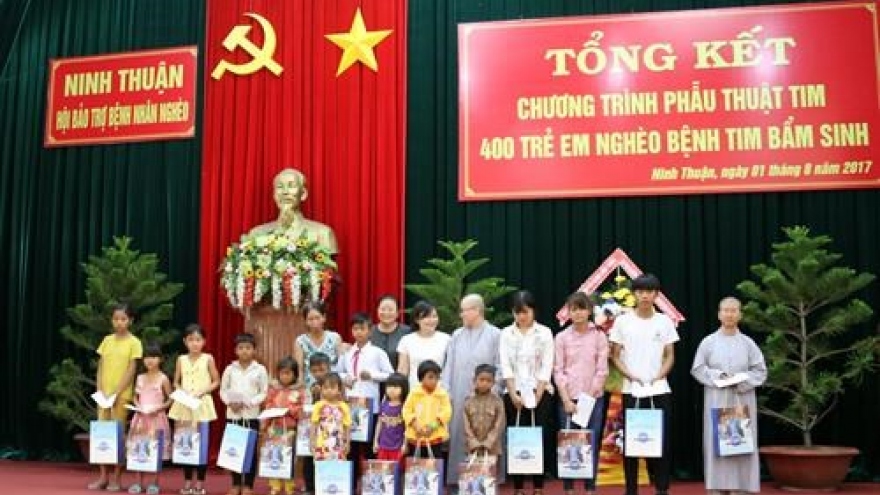Ninh Thuan: charity programme saves 400 children with heart diseases