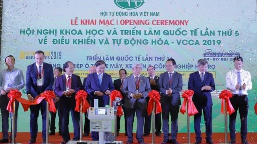 New, high-tech products displayed in Hanoi