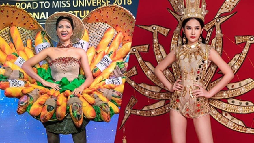 A look back on national costumes worn by Vietnamese beauties at world pageants