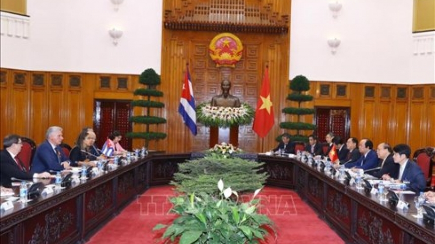 Government and NA leaders host Cuban President of Council of State