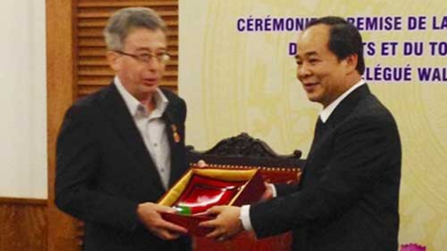 Christian Bourgoignie awarded medal for culture & tourism cause
