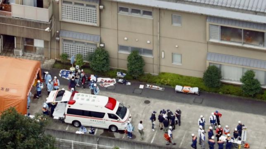 Japan official says 19 in 'cardiac arrest' after knife attack