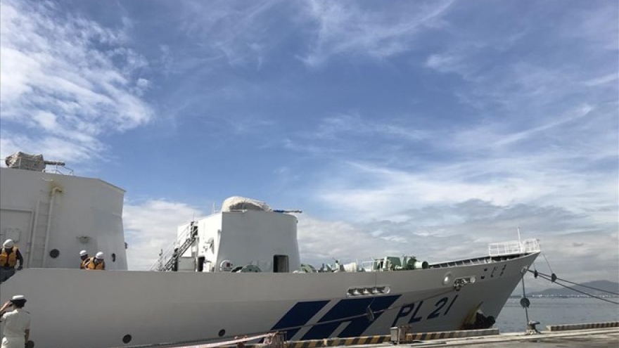 Japanese coast guard ship welcomed in Da Nang